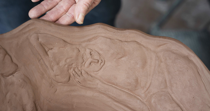 DEWalters_womanscape_process2 sculpting on thrown ware