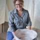 Diane making a Womanscape basin